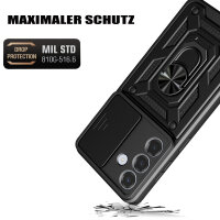 Outdoor Panzer Hülle für Samsung Galaxy S26 mit Kameraschutz Ringhalter Blau