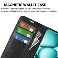 Wallet Case Klapphülle für Xiaomi Redmi Note 15 Pro+ in Schwarz