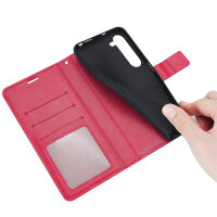 Hülle für Samsung Galaxy S26 5G Wallet Case Kartenfächern & Standfunktion in Mandala Rot