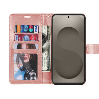 Hülle für Samsung Galaxy S26 5G Wallet Case Kartenfächern & Standfunktion in Mandala Rosegold