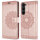 Hülle für Samsung Galaxy S26 5G Wallet Case Kartenfächern & Standfunktion in Mandala Rosegold