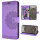 Hülle für Samsung Galaxy S26 5G Wallet Case Kartenfächern & Standfunktion in Mandala Lila