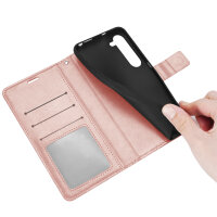 Hülle für Samsung Galaxy S26+ Wallet Case Kartenfächern & Standfunktion in Mandala Rosegold