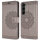 Hülle für Samsung Galaxy S26+ Wallet Case Kartenfächern & Standfunktion in Mandala Grau