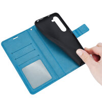 Hülle für Samsung Galaxy S26+ Wallet Case Kartenfächern & Standfunktion in Mandala Blau