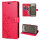 Hülle für Samsung Galaxy S26+ Wallet Case Kartenfächern & Standfunktion in Blume Rot