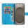 Hülle für Samsung Galaxy S26+ Wallet Case Kartenfächern & Standfunktion in Blume Blau