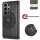 Hülle für Samsung Galaxy S26 Ultra Wallet Case Kartenfächern & Standfunktion in Mandala Schwarz