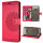 Hülle für Samsung Galaxy S26 Ultra Wallet Case Kartenfächern & Standfunktion in Mandala Rot