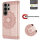 Hülle für Samsung Galaxy S26 Ultra Wallet Case Kartenfächern & Standfunktion in Mandala Rosegold