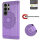 Hülle für Samsung Galaxy S26 Ultra Wallet Case Kartenfächern & Standfunktion in Mandala Lila