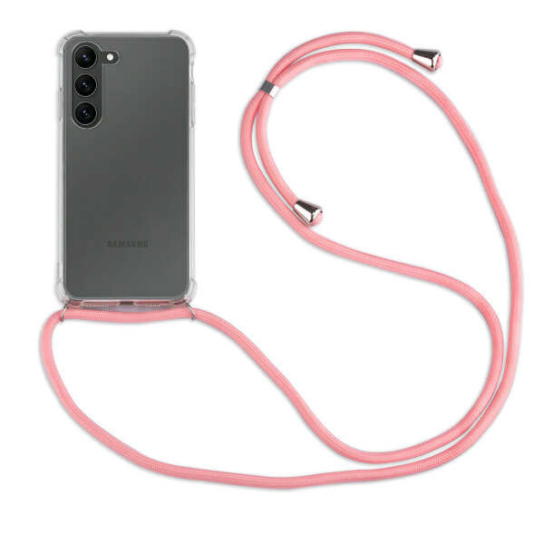 Handykette für Samsung Galaxy S26 Handyhülle mit Band in Rosa