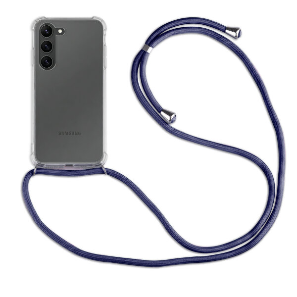 Handykette für Samsung Galaxy S26+ Handyhülle mit Band in Blau