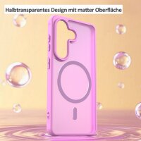 Handyhülle für Samsung Galaxy S26 Magnet Case Schutzhülle Kratzfest in Pink