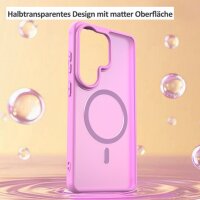 Handyhülle für Samsung Galaxy S26 Ultra Magnet Case Schutzhülle Kratzfest in Pink