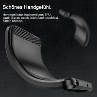 Carbon Hülle für Samsung Galaxy S26 Ultra Handyhülle Back Cover Handy Tasche Bumper Schwarz