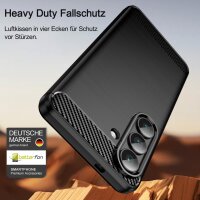 Carbon Hülle für Samsung Galaxy S26 Handyhülle Back Cover Handy Tasche Bumper