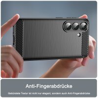 Carbon Hülle für Samsung Galaxy S26 Handyhülle Back Cover Handy Tasche Bumper