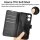 Klapphülle für Motorola Moto G06 / G06 Power, Hülle Handyhülle Flip Cover Case Schutzhülle Etui in Schwarz