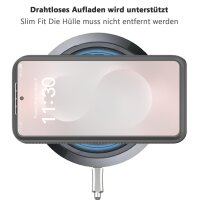 360 Grad Hülle mit eingebautem Displayschutz für Samsung Galaxy S26 Bumper Schwarz