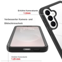 360 Grad Hülle mit eingebautem Displayschutz für Samsung Galaxy S26+ Bumper Schwarz