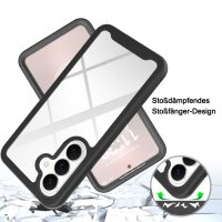 360 Grad Hülle mit eingebautem Displayschutz für Samsung Galaxy S26+ Bumper Schwarz