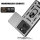 Outdoor Panzer Hülle für Motorola Edge 60 Pro Handyhülle mit Kameraschutz Ringhalter Silber