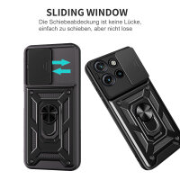 Outdoor Panzer Hülle für Motorola Edge 60 Neo Handyhülle mit Kameraschutz Ringhalter Schwarz