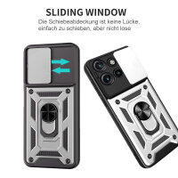 Outdoor Panzer Hülle für Motorola Edge 60 Neo Handyhülle mit Kameraschutz Ringhalter Silber