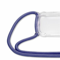 Handykette für Motorola Moto G67 / G77 Hülle mit Band Case Kordel in Blau