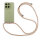 Handykette für Motorola Moto G67 / G77 Hülle mit Band Case Kordel in Beige / Braun