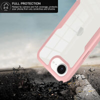 360° Grad Hülle für Apple iPhone 17E vollschutz Integriertem Displayschutz Rosa
