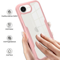 360° Grad Hülle für Apple iPhone 17E vollschutz Integriertem Displayschutz Rosa