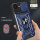 Panzer Hülle für iPhone 17E Handyhülle mit Kameraschutz Ringhalter Blau