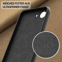 Hülle für Apple iPhone 17E Handyhülle Back Cover Silikon Case Bumper in Schwarz
