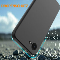 Hülle für Apple iPhone 17E Handyhülle Back Cover Silikon Case Bumper in Schwarz