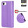 Hülle für iPhone 17E Handy Tasche Handyhülle Schutzhülle Klapphülle Blume Lila