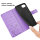 Hülle für iPhone 17E Handy Tasche Handyhülle Schutzhülle Klapphülle Blume Lila