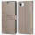 Hülle für iPhone 17E Handy Tasche Handyhülle Schutzhülle Klapphülle Blume Grau