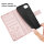 Hülle für iPhone 17E Handy Tasche Handyhülle Schutzhülle Klapphülle Blume Rosegold