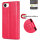 Hülle für iPhone 17E Handy Tasche Handyhülle Schutzhülle Klapphülle Blume Rot