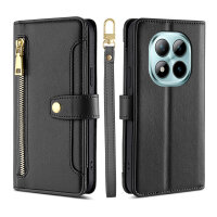 Handykette PU Leder für Xiaomi Redmi Note 15 Pro 4G Schwarz