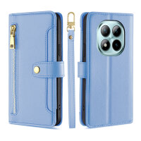 Handykette PU Leder für Xiaomi Redmi Note 15 Pro 4G Hellblau