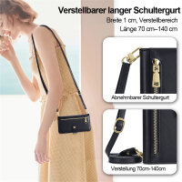 Handykette PU Leder für Xiaomi Redmi Note 15 Pro 5G Schwarz