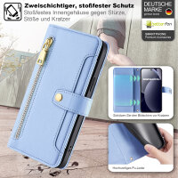 Handykette PU Leder für Xiaomi Redmi Note 15 Pro 5G Hellblau