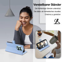 Handykette PU Leder für Xiaomi Redmi Note 15 Pro+ Hellblau