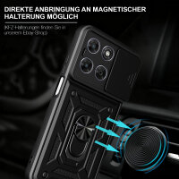 Outdoor Panzer Hülle für Motorola Moto G67 Schwarz