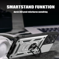 Outdoor Panzer Hülle für Motorola Moto G67 Silber