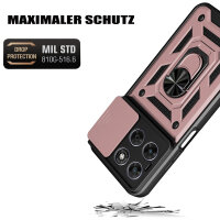 Outdoor Panzer Hülle für Motorola Moto G77 Rosegold