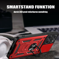 Outdoor Panzer Hülle für Motorola Moto G77 Rot